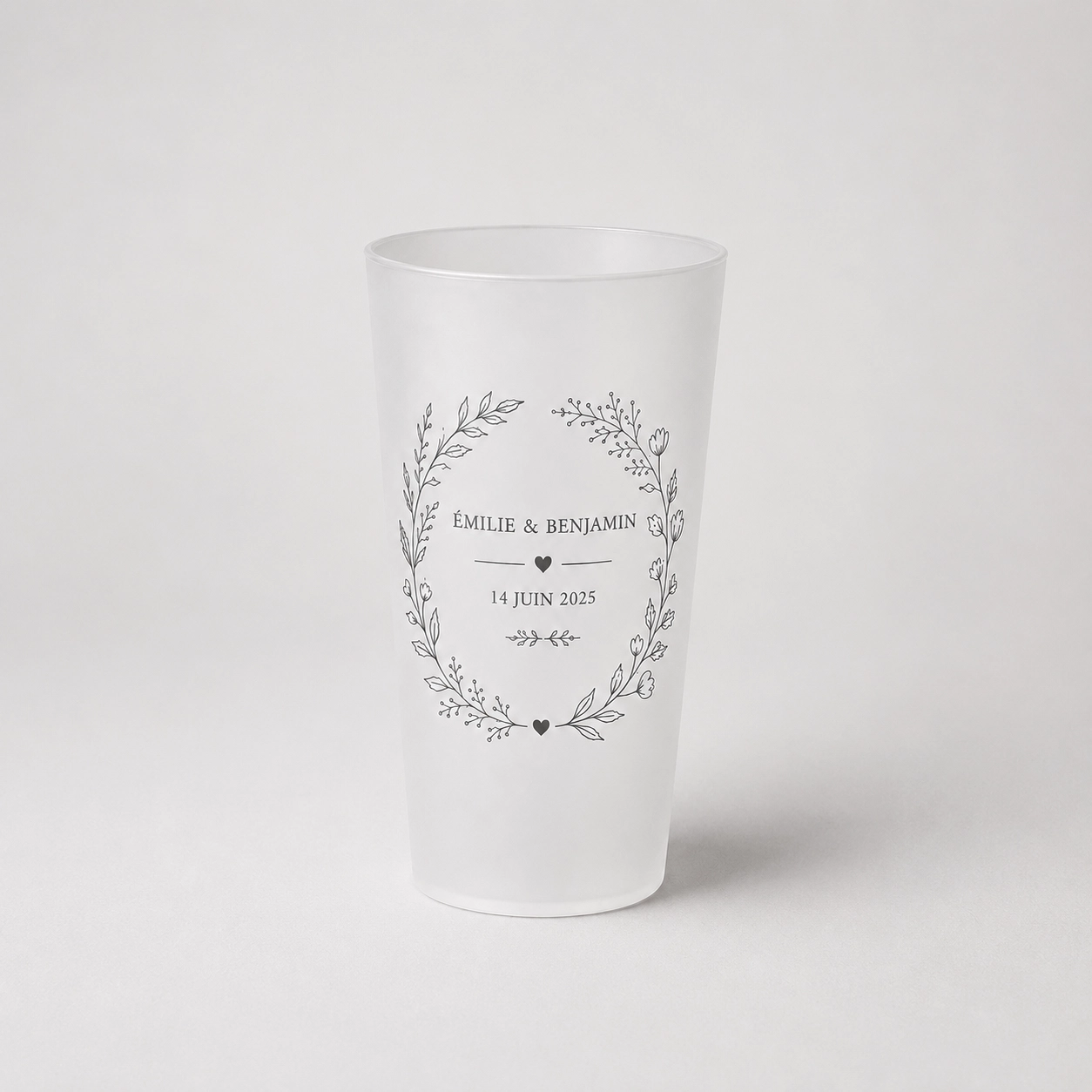 Gobelet de mariage bohème personnalisé et réutilisable – Trevia Lab