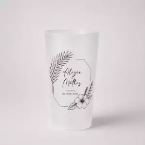 Gobelet Mariage Tropical Personnalisé
