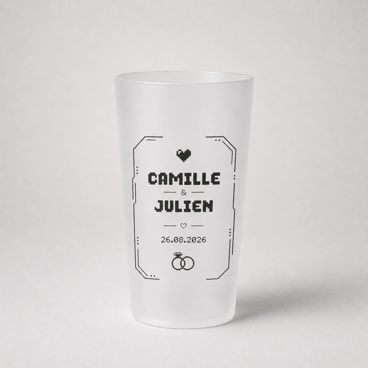 Gobelet de mariage geek personnalisé et réutilisable – Trevia Lab