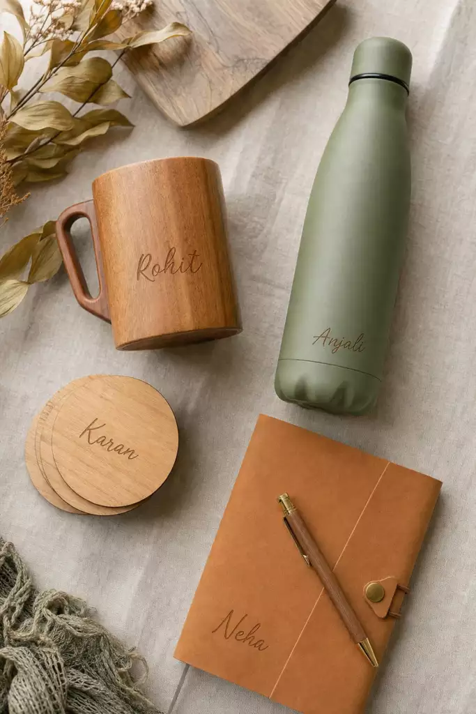 Objets gravés personnalisés pour cadeaux collaborateurs – Trevia Lab