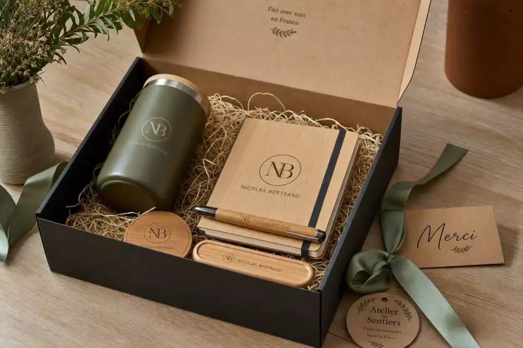 Coffret cadeau d'entreprise personnalisé haut de gamme – Trevia Lab