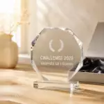 Trophées personnalisés pour entreprise : matière, rendu et délai